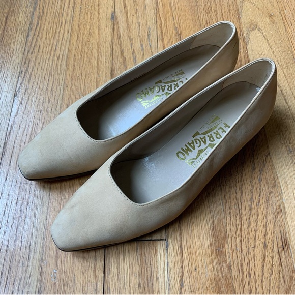 FERRAGAMO Suede Ballet Flats - Picture 2 of 11